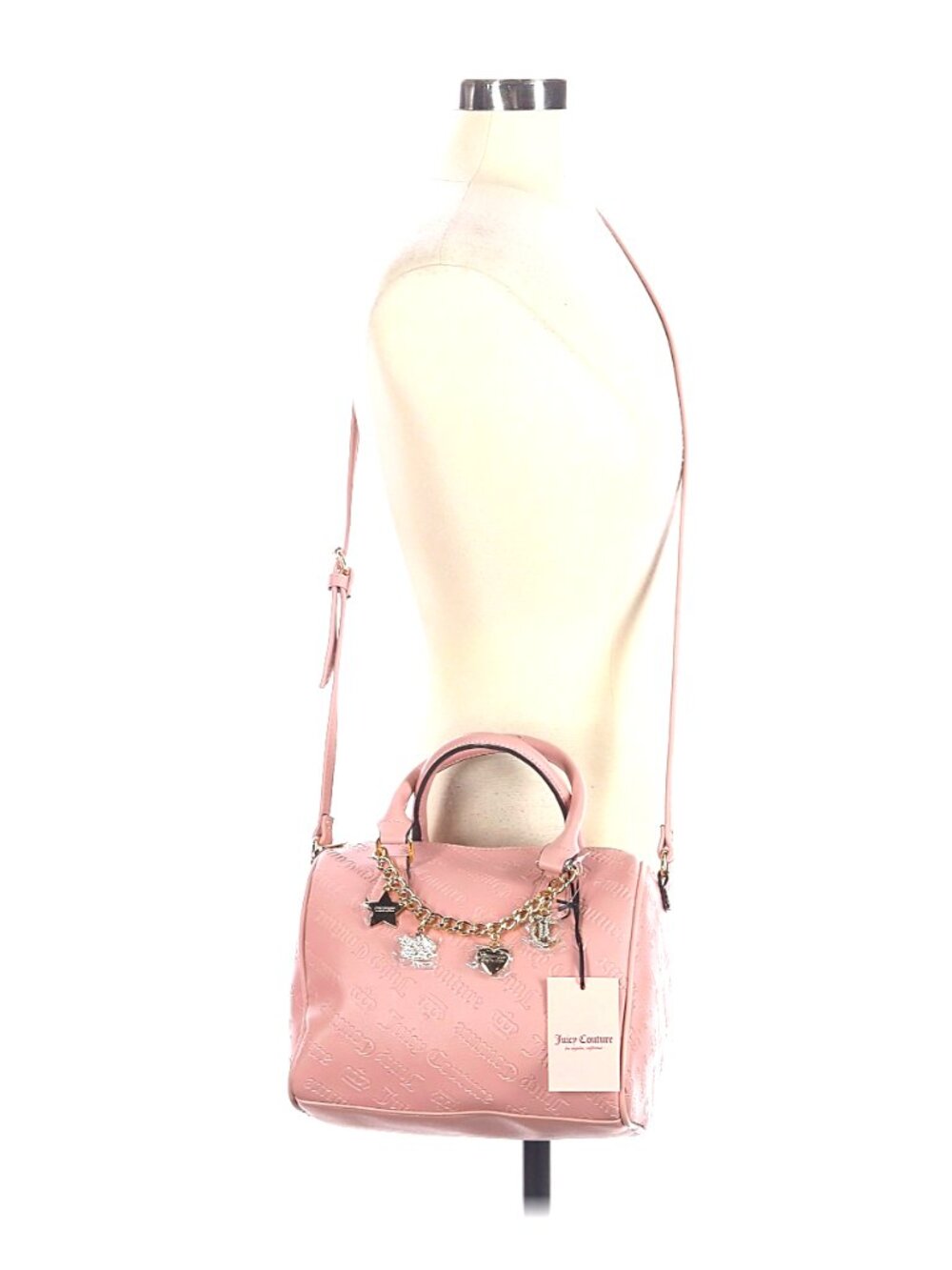 Juicy Couture "Not Your Babe" Blush Pink Satchel/Crossbody NWT - Picture 3 of 12